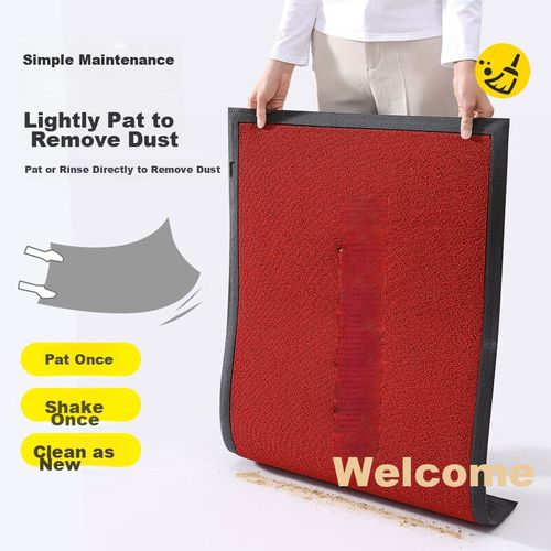 Tapete Baining Bordado Rojo 80X120 Cm