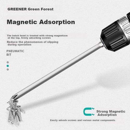 Punta Desarmador Greener Ph Hexagonal Magnética Acero S2