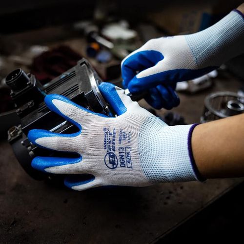 Guantes Henghui DGN13 Nitrilo Reforzado Para Trabajo Unisex