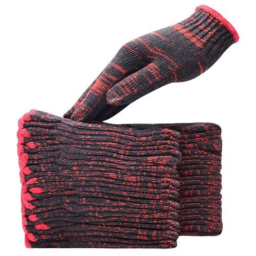 Guantes Xin Yue Chang Hui algodón rojo antideslizantes para trabajo unisex