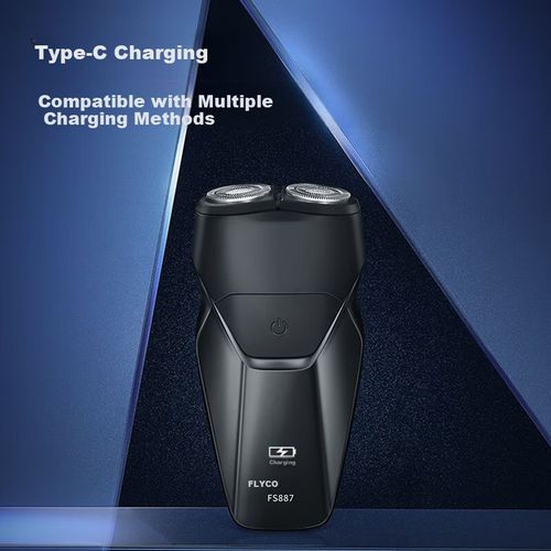 Afeitadora Eléctrica Flyco Fs887 Doble Cabezal Ipx7 Hombre