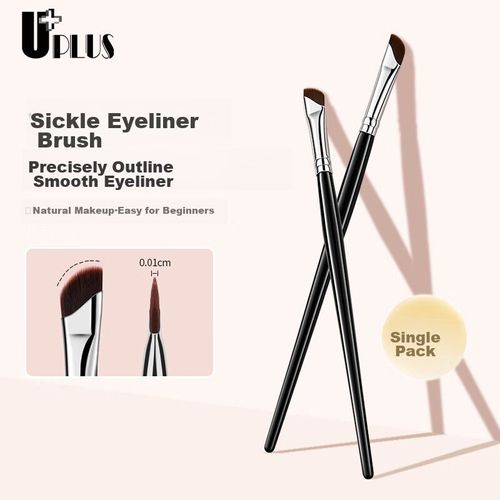 Pincel Delineador Uplus Forma De Hoz Para Maquillaje De Ojos