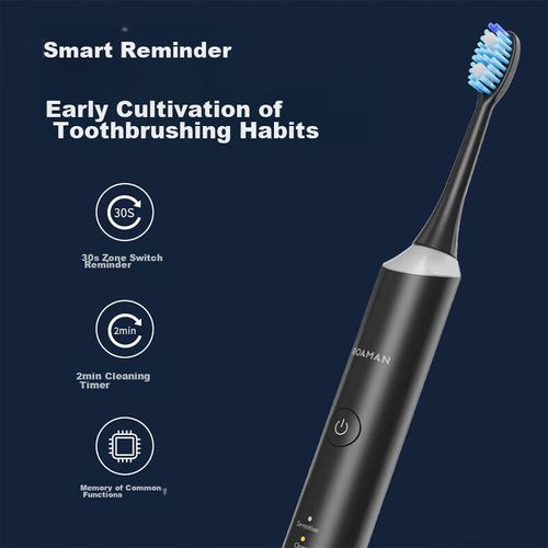 Cepillo De Dientes Eléctrico Roaman T3 Negro Adultos