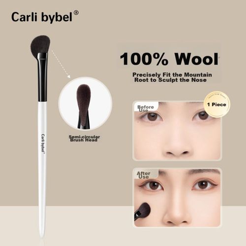Brocha De Maquillaje Carli Bybel Para Sombra Y Contorno Forma Semicircular Pelo Natural