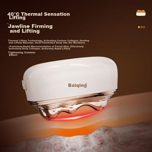 Dispositivo Antienvejecimiento Breo Gs-100 Con Piedra Gua Sha Y Peine Luz Roja Para Mujer