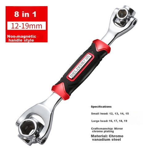 Llave Inglesa Delixi 8 En 1 12-19 Mm Multifunción Magnética