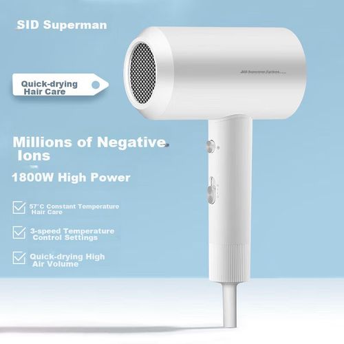 Secadora De Cabello Sid Rd72030 1800W Iones Negativos Roja