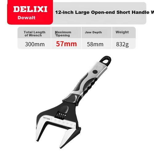 Llave Ajustable Delixi Apertura Amplia Multiusos