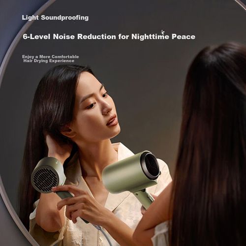 Secadora De Cabello Bear Y1 1800 W Plegable Iones Negativos Blanco