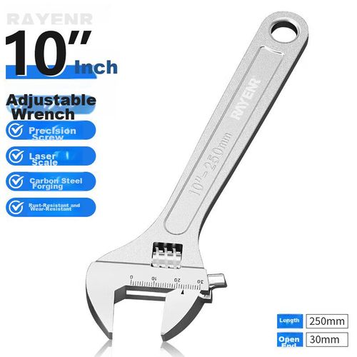 Llave Ajustable Rayenr Rn300103 10 Pulgadas Acero Alto Carbono