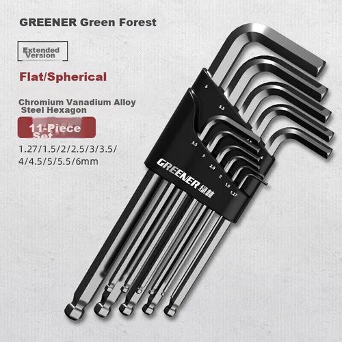 Llave Allen Greener Greener 11 Piezas Verde