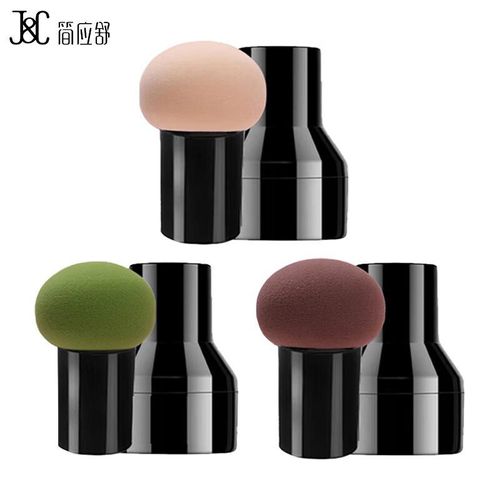 Esponja De Maquillaje Jianying Shu Set 3 Colores Con Mango