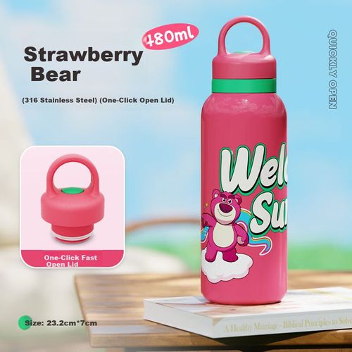 Botella Deportiva Disney Lotso Acero Inoxidable 0.48 Litros Mujer