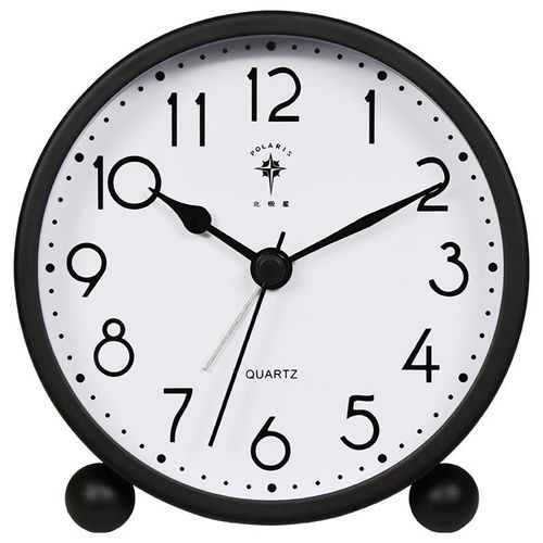 Reloj Despertador Polaris Reloj Despertador Fashion Silencioso, Luz Nocturna, Diseño Minimalista Para Niños