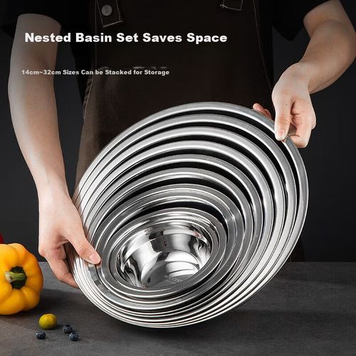 Olla Para Sopa De Acero Inoxidable 316L De 28 Cm Y Tazón, Con Paredes Gruesas, Más Ancha Y Profunda, Compatible Con Estufa De Inducción, Mcwa1670