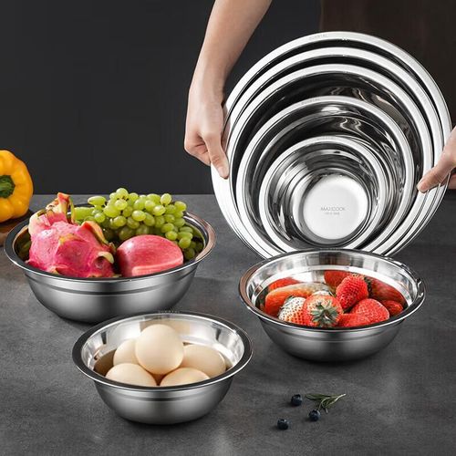 Maxcook Olla De Acero Inoxidable 316L Para Sopa, 16 Cm, Con Paredes Más Gruesas, Más Ancha Y Profunda, Compatible Con Estufa De Inducción, Mcwa1618.