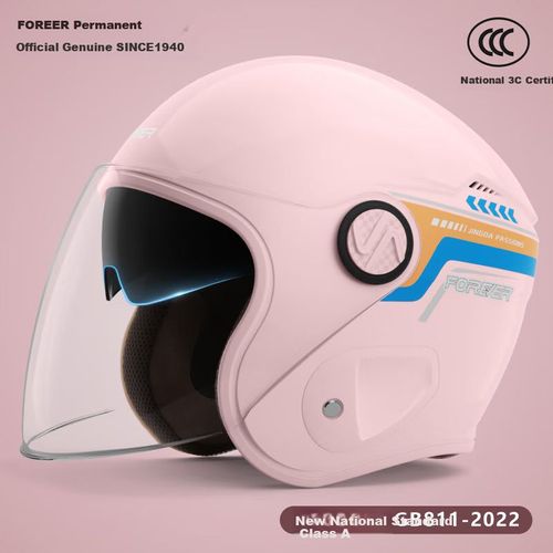 Casco para Moto Tipo Multiestación 501S Rosa Cerezo Doble Espejo Cortavientos