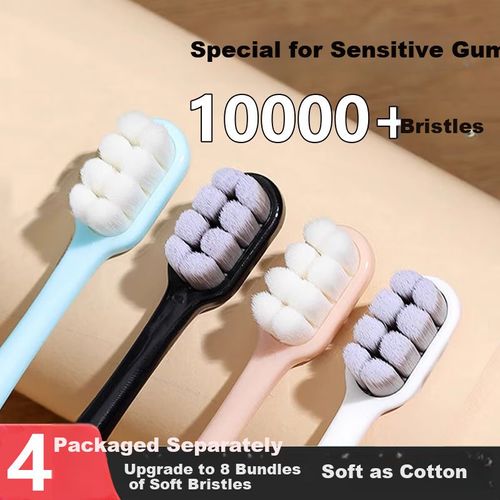 Cepillo de dientes OWI ultrasuave cabezal pequeño paquete portátil