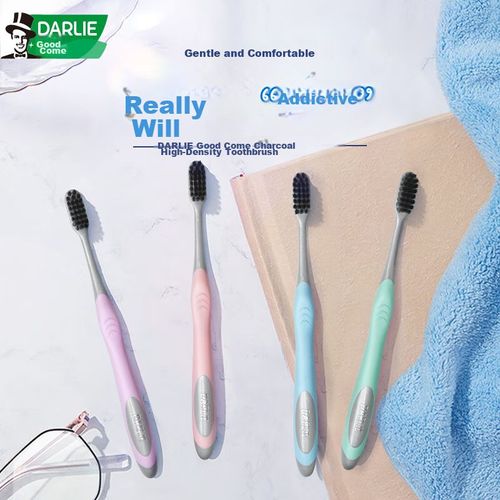 Cepillo de dientes DARLIE cerdas suaves carbón activado 2 piezas