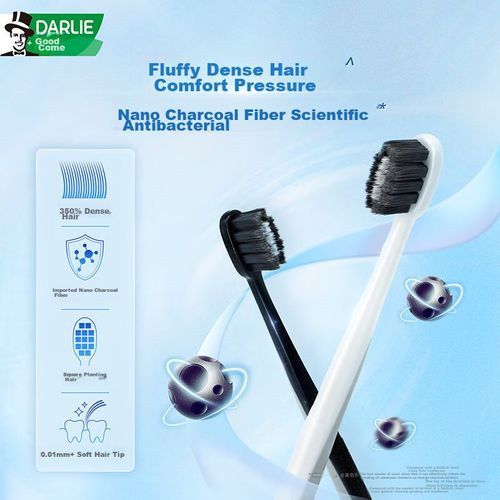 Cepillo de dientes DARLIE fibra de carbón paquete 2 piezas