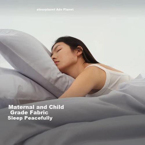 Funda para Almohada Yaduoxingqiu 2025 Algodón 48x74 cm Morado Claro Set de 2