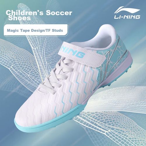 Zapatos fútbol Li-Ning tacos TF talla 31 velcro niños