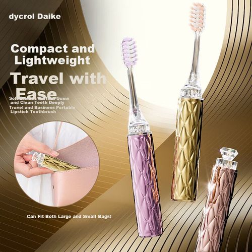 Kit cepillos dentales DYCROL cerdas suaves 3 piezas compacto