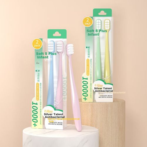 Cepillo de dientes TEAHORSAY ultrasuave 0.08 mm paquete 2 piezas