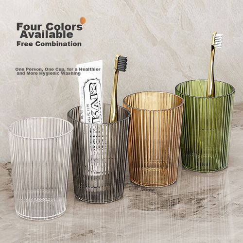 Vaso Jiadu PET 300 ml transparente 2 piezas