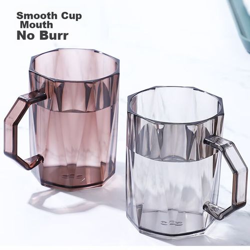 Juego de vasos Yagao plástico PS transparente 2 piezas