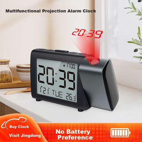 Reloj despertador Hense electrónico con proyector modelo ALARMCLOCK