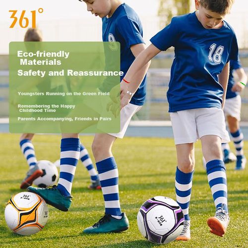 Balón de fútbol 361° tamaño 5 naranja y negro