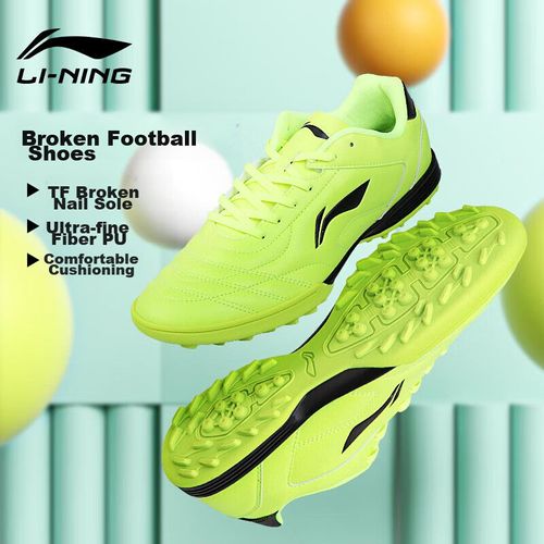 Tacos Li-Ning TF cuero sintético talla 44 verde