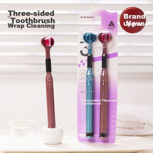 Cepillo de dientes Dr.Good manual cerdas suaves 4 piezas colores surtidos