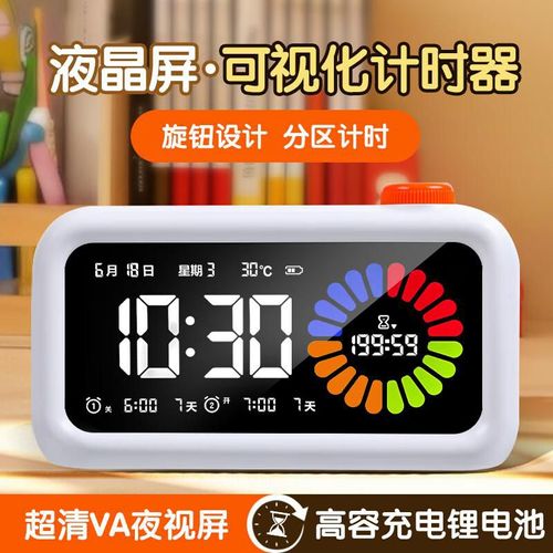 Temporizador visual Compas S6571 pantalla color 4.8" blanco