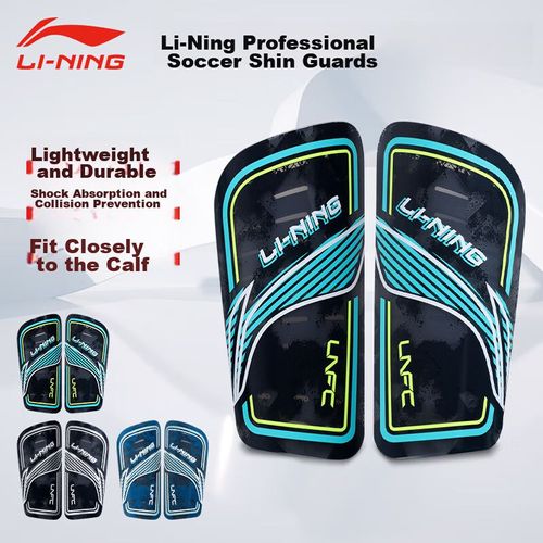 Espinillera Li-Ning placa protectora M negro verde