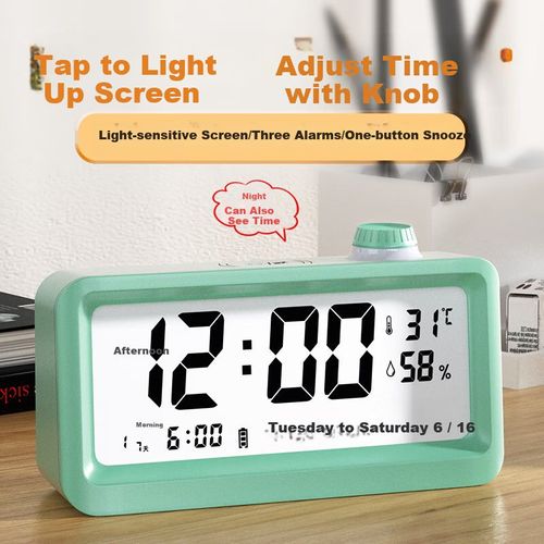 Reloj despertador Compas digital B2388A negro