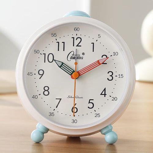 Reloj despertador Compas cuarzo 12x6x14 cm azul modelo 2233