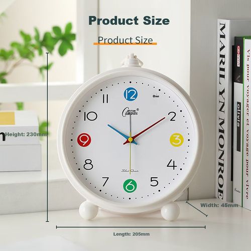 Reloj despertador Compas cuarzo 20.5x4.5x23 cm azul