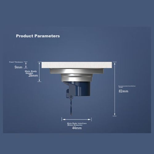 Desagüe de baño VASEN prevención de olores 50/75mm Plateado