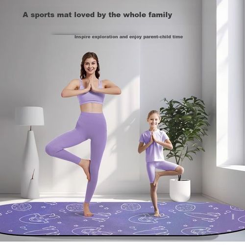 Tapete para saltar Neumee caucho natural antideslizante azul púrpura