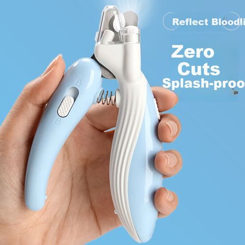 Cortaúñas HELLOJOY con luz LED indicador línea de sangre azul