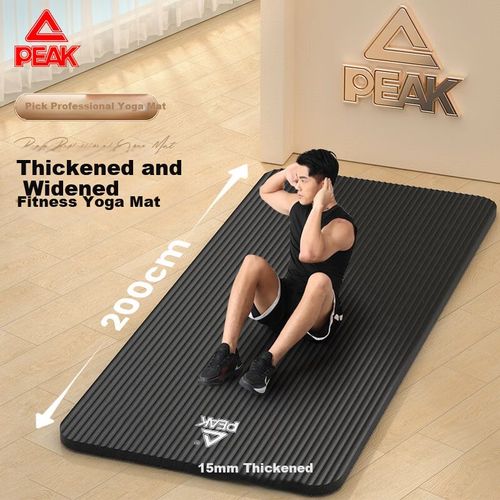 Tapete de yoga Peak NBR 200x90x1.5 cm negro