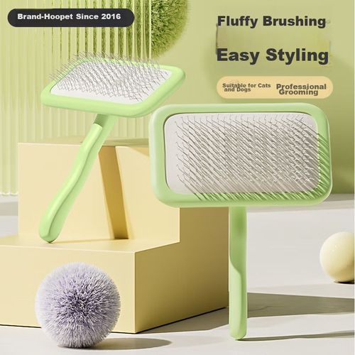 Cepillo para mascotas Hoopet cerdas acero inoxidable 16.5 cm