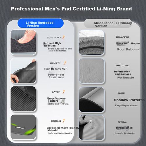 Esterilla Li-Ning NBR antideslizante 183x61x0.8 cm gris