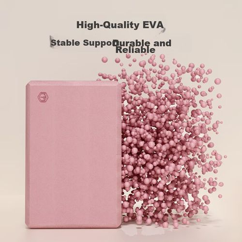 Bloque de yoga Jingdong Jingzao EVA 23x15x7.5 cm rosa 2 piezas