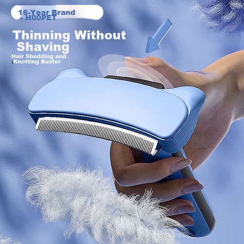 Herramienta deslanado Hoopet curva mediana 16.5 cm acero inoxidable