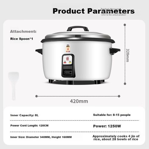 Arrocera Triángulo LXI80-S50A 36L Acero inoxidable