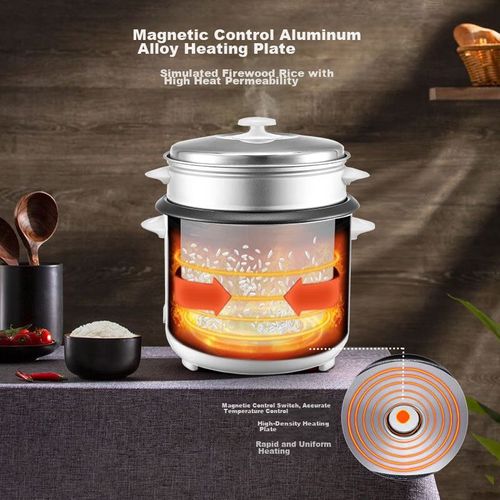 Arrocera Royalstar RZ-60B 6L Antiadherente Vaporera Negra