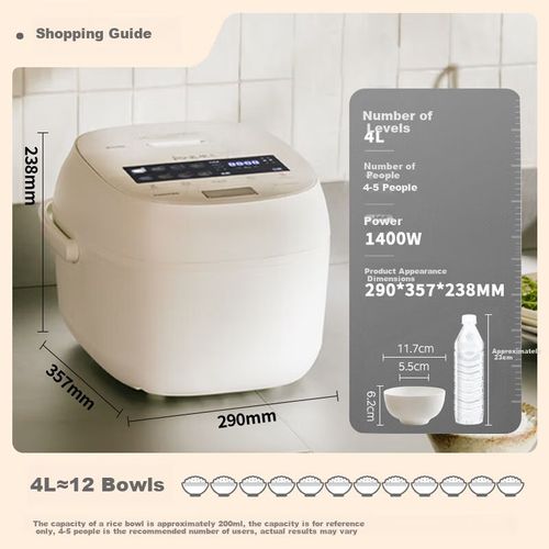 Arrocera Eléctrica TOSHIBA RC-15VSVC 4L Olla Carbón Activado Blanca